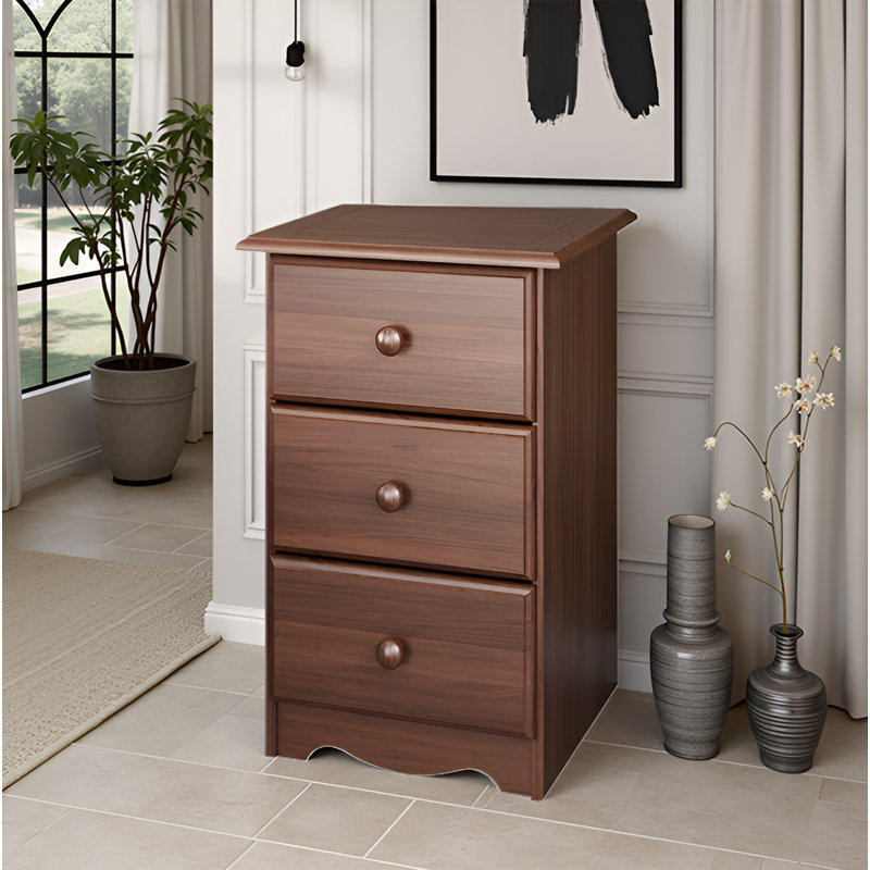 Table de chevet en bois massif Audrynna