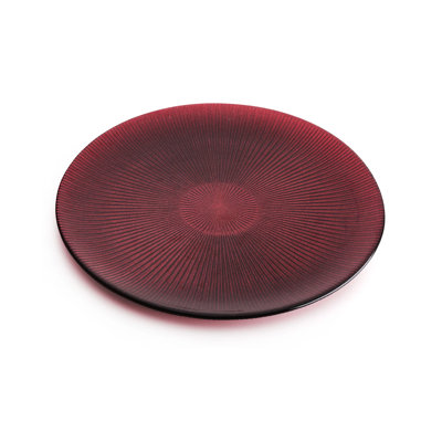 Noel Glass Platter Cm.37