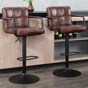 Penacook Swivel Adjustable Height Bar Stool