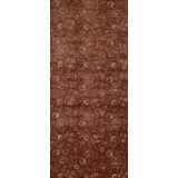 Wool Floral Area Rug in Rust