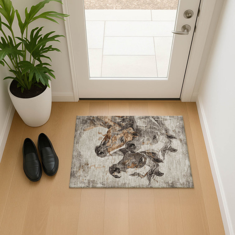 Premium Machine Washable Varroville AMF1718 Animal Rug