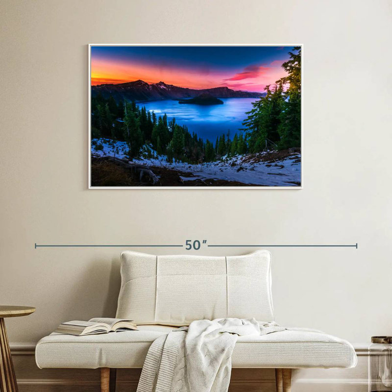 Parc national de Crater Lake, Oregon, Cadre flottant blanc, 40 po x 27 po