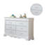 Commode double 6 tiroirs Aliysha