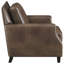 Fauteuil en cuir Gunderson Brown Sugar