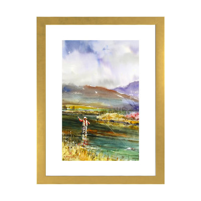 «Pêche II», reproduction d'art encadrée
