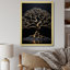 Baobab noir avec ambiance - arbre Baobab Wall Art Living Room-97171394-97171382
