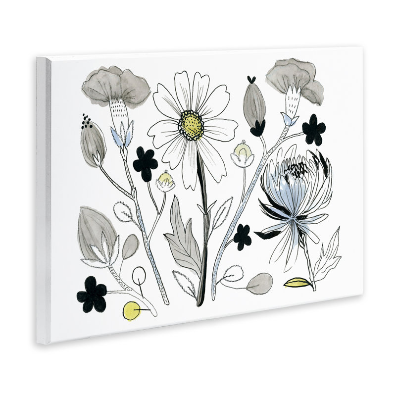Plaque murale simple avec brins de nature dessinés par Ashley Davis, H 13 po x l 19 po