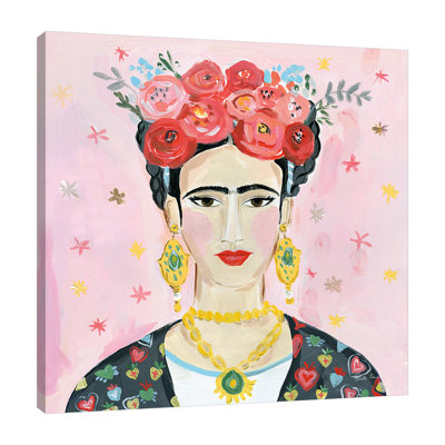 «Homage To Frida épaules», toile tendue par Farida Zaman