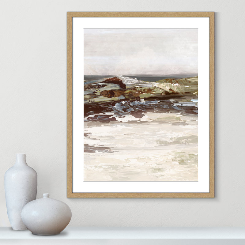 «Stoney Peak Print» par Casa Fine Arts, H 29,5 po x l 23,5 po x P 1,25 po, Impression encadrée naturelle avec passe-partout