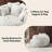 75" Upholstered Barrel Chair - Plush Bubble Velvet Compressed Chair-112880693