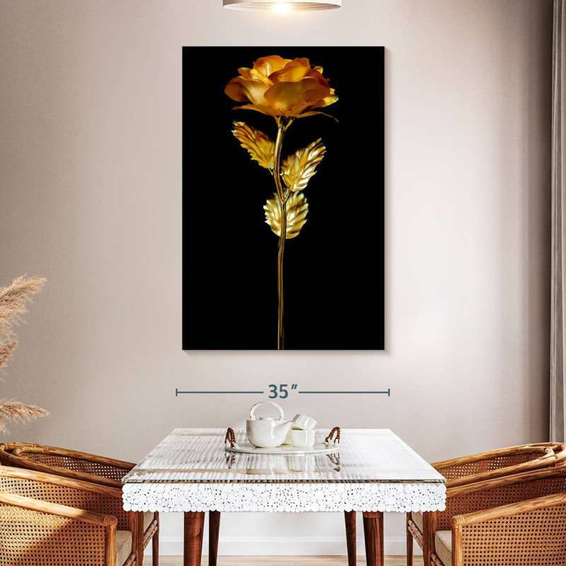 Colored Rose, 12" H x 8" W