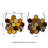 8.25"H Honeycomb Bees Tiffany-Style Window Panel