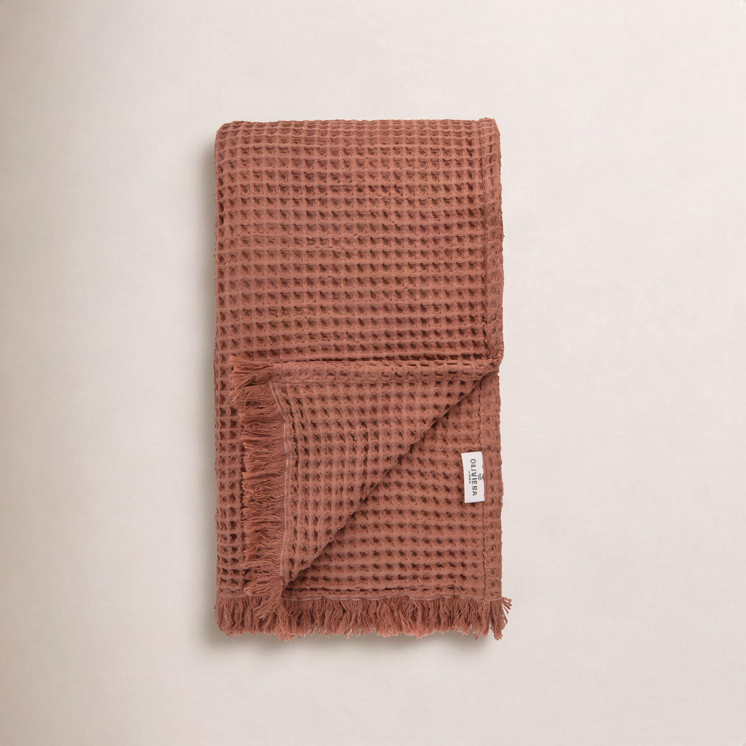 Turkish Cotton Coverlet Set, Brown - King