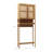 Extra Large Capacity Bamboo Toilet Storage Rack - Space-saving Design With Open Shelf & 2 Louvered Doors, Natural Color For Bathroom/laundry Room