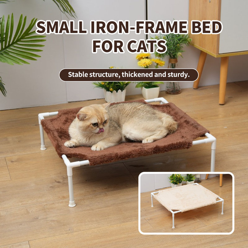 Lit pour chat hamac respirant, Brun