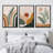 Mid Century Modern Boho Sun Forest Plant - 3 Piece Floater Frame Graphic Art Set on Canvas-73721022-73721019