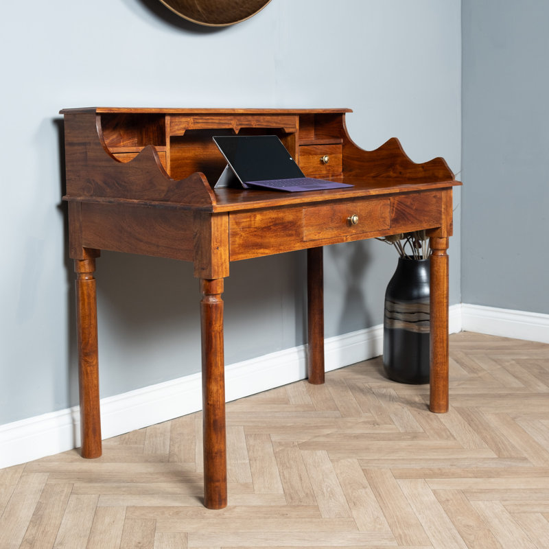 Abegayle Solid Wood Writing Desk