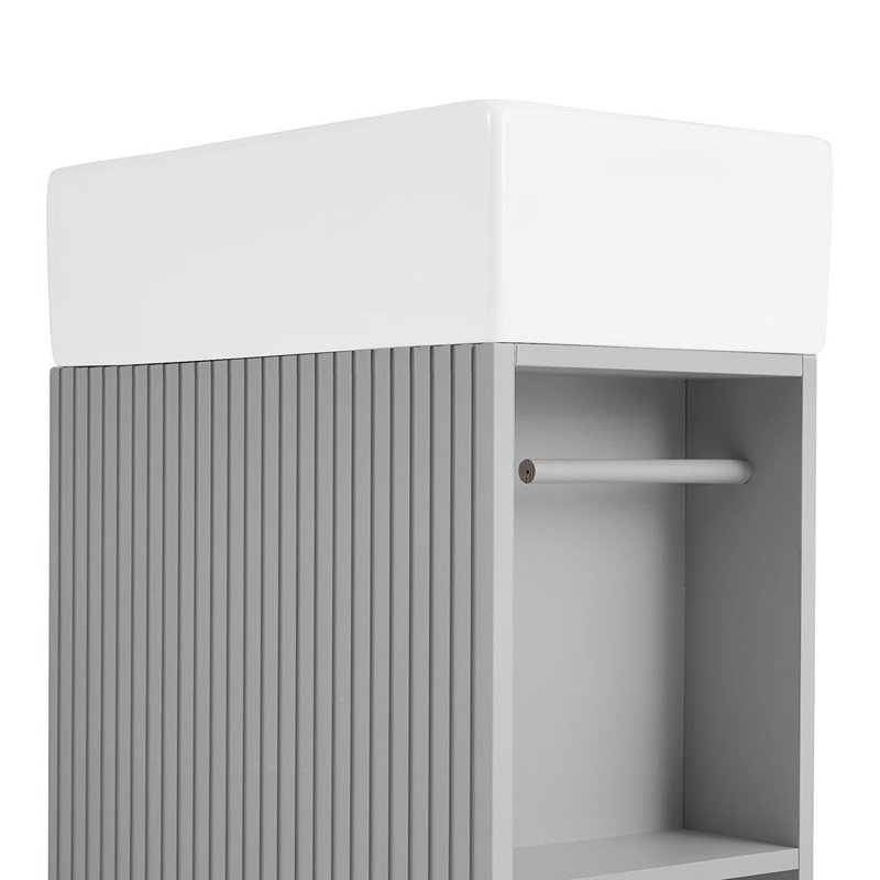 Bathroom Vanity With Sink, Gray