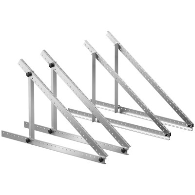 114.3-Cm Solar Panel Mount Brackets 0 - 90° Adjustable Tilt Brackets 2-Set