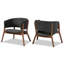 Fauteuil demi-tonneau Kawamura-1141002398