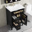 Meuble-lavabo 24 po noir avec tiroir-236108407