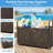 Pool Float Storage Cart, Mesh Rolling Organizer with Wheels, 45x24x36in Gray