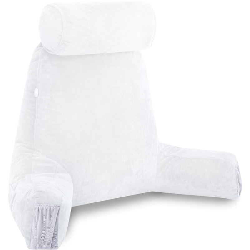  Housse et insert de coussin de lecture, Blanc
