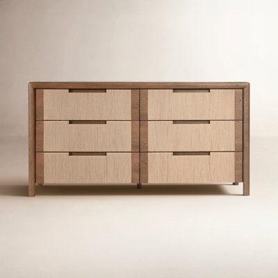 Rumy 6 Drawer Woven Dresser
