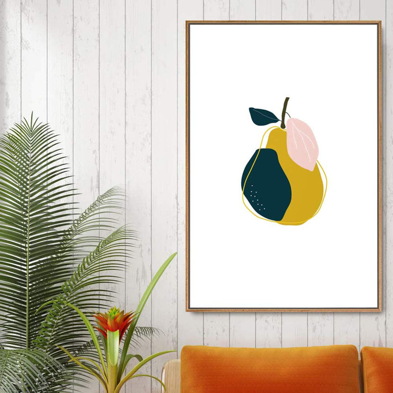 Art mural IDÉE4WALL, impression sur toile encadrée, blocs de couleurs rouges, gris et verts multicolores, formes géométriques, illustrations, art moderne, chic et coloré pour le salon, la chambre à coucher, le bureau - 24 po x 36 po, naturel
