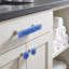 Bouton de quincaillerie carrée en verre 1 1/4 po Glacier Rose-7462591-70948540-133990955