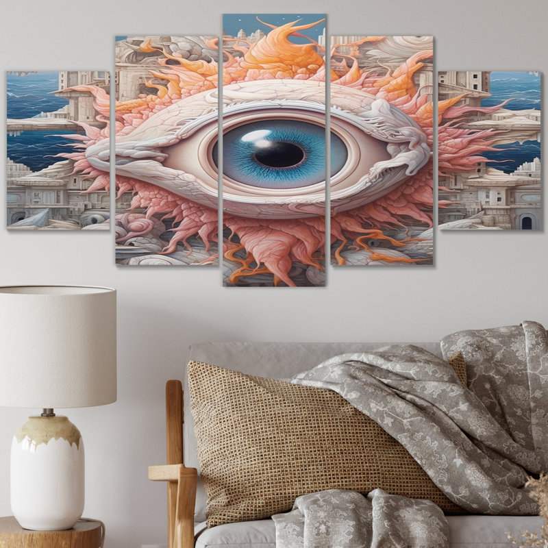 Toucha - Modern Canvas Art Print - 5 Panels
