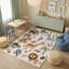 Tapis blanc / beige pour enfant 7 pi x 10 pi (6 pi 7 po x 9 pi 6 po) Jungle-1358068997