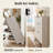 52" Slim Vertical Shoe Storage Cabinet with 3 Flip Drawers