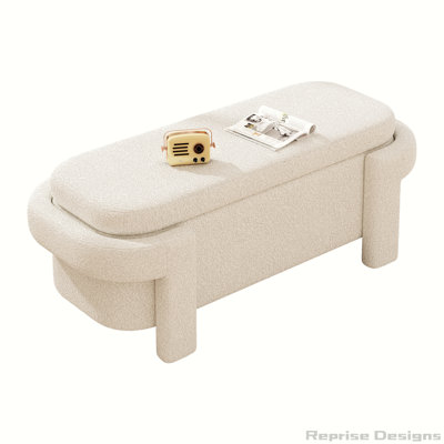 Banc de rangement avec repose-pieds Chrisaun