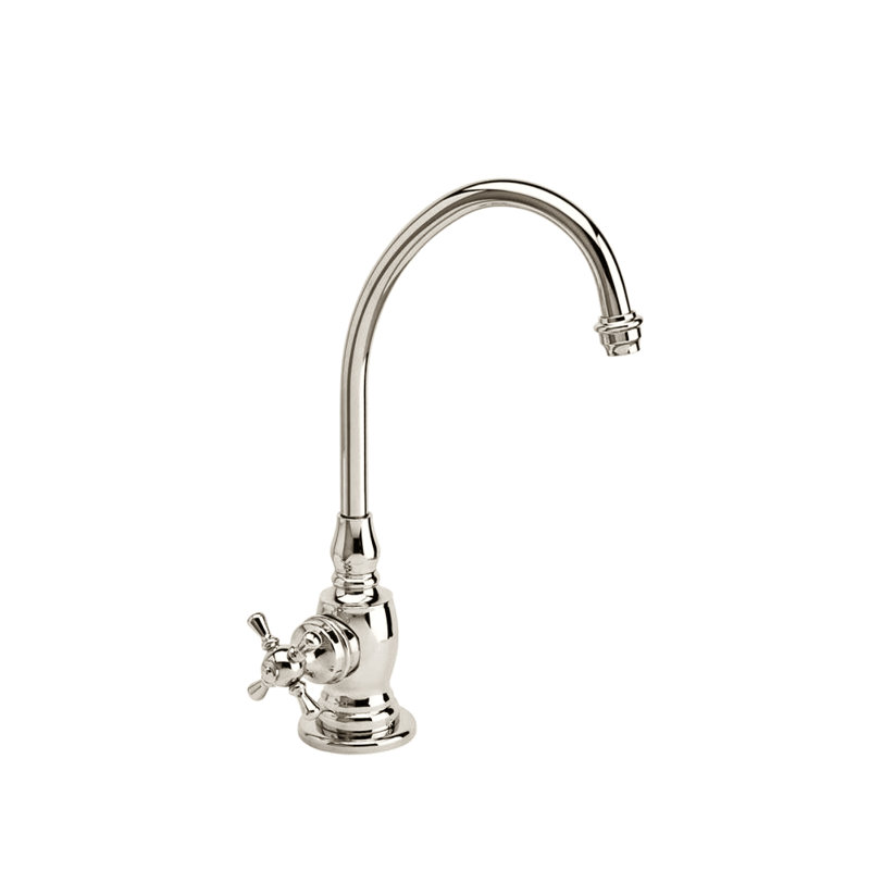 Hampton Cold Only Filtration Faucet - Lever Handle, Polished Nickel, Level