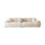 Coussin modulaire beige en polyester-1700255126