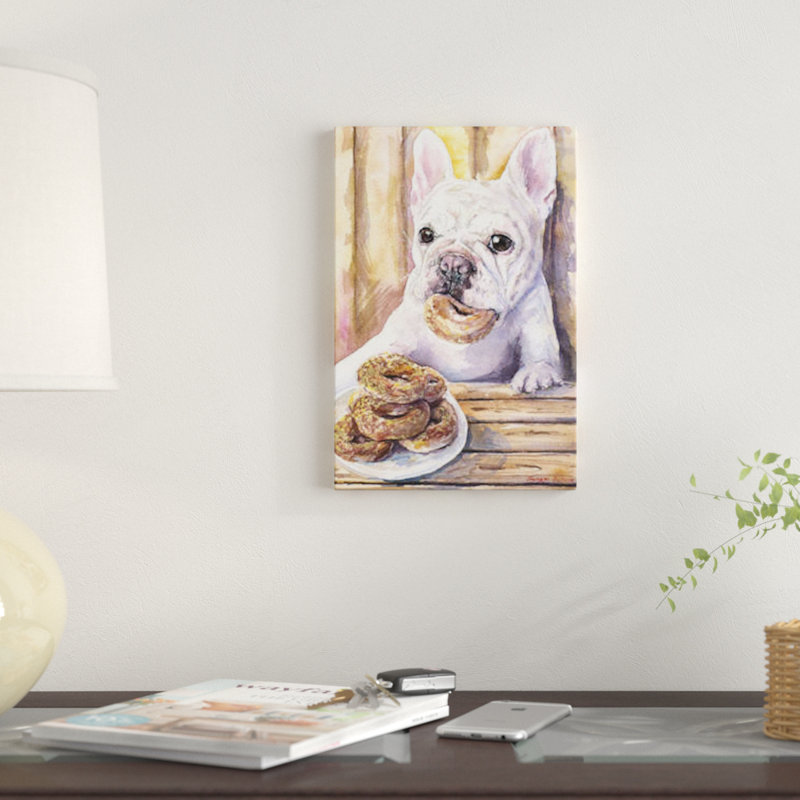 « cafe i », reproduction sur toile, H 18 po x l 12 po x P 1,5 po, Toile tendue, Pas de tapis