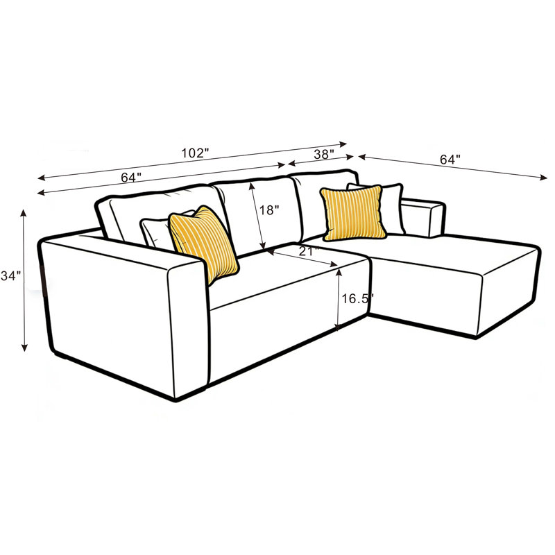 Fogshire Boneless Sectional, Right Hand Facing, Black