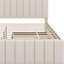Lit plateforme tapissier avec lit gigogne et 3 tiroirs-114215952