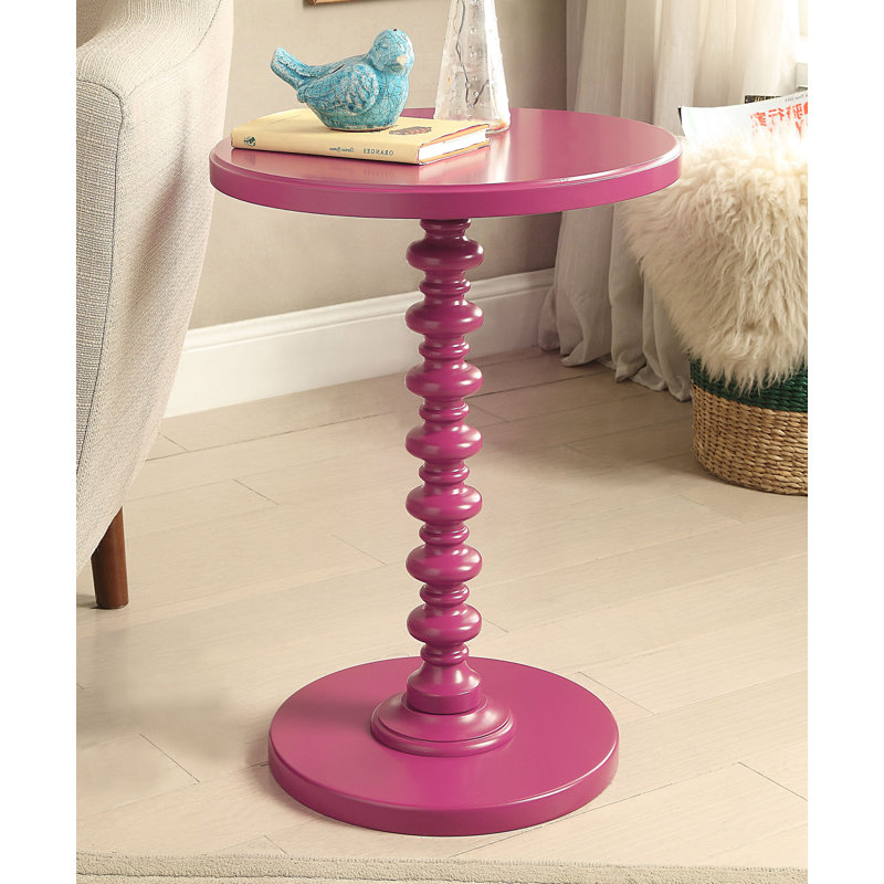 Table d'appoint ronde Salisa, mauve