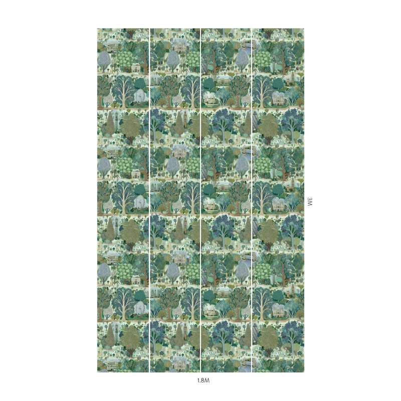 UTOPIA Wallpaper - Spring 9'10" - full height wallpaper