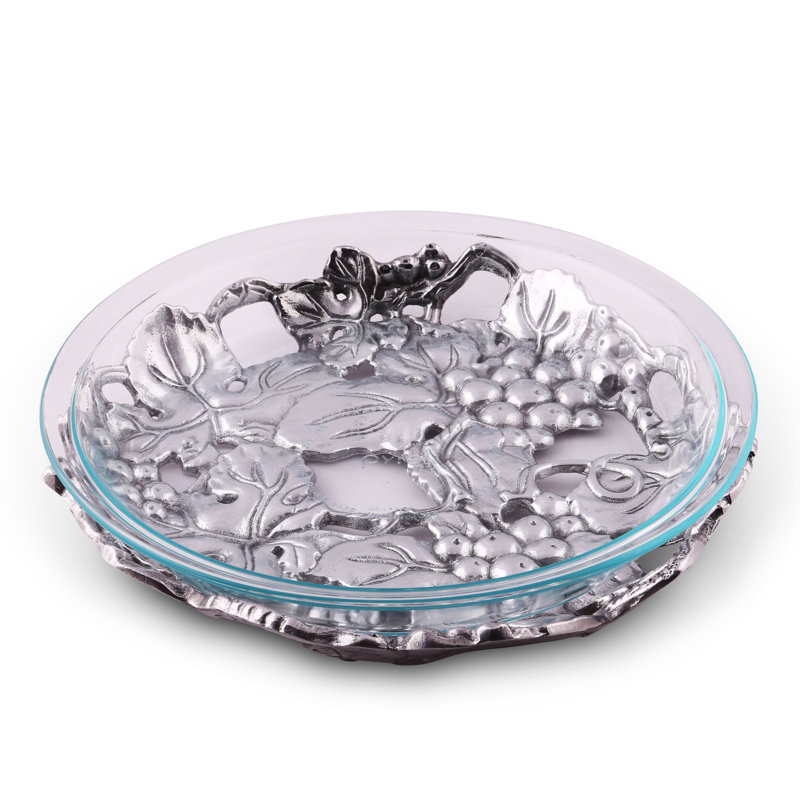 Grape Aluminum Round Trivet