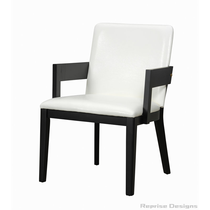 Ensemble de 2 chaises de salle à manger rembourrées, Noir