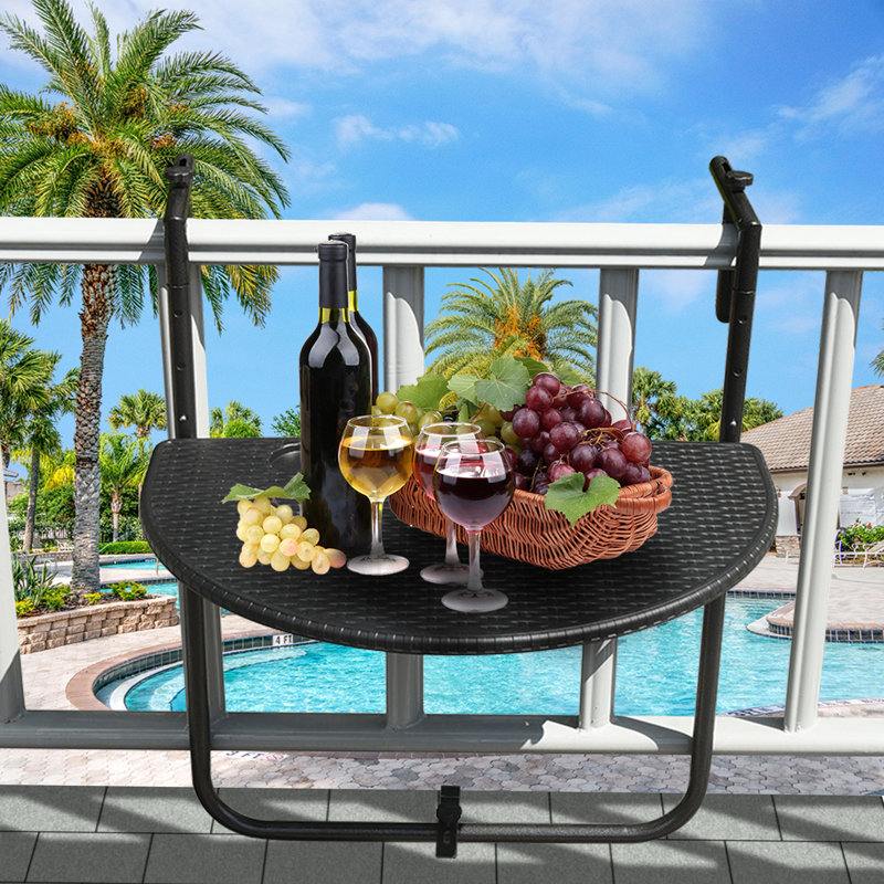 Table de balcon pliante pour l'extérieur