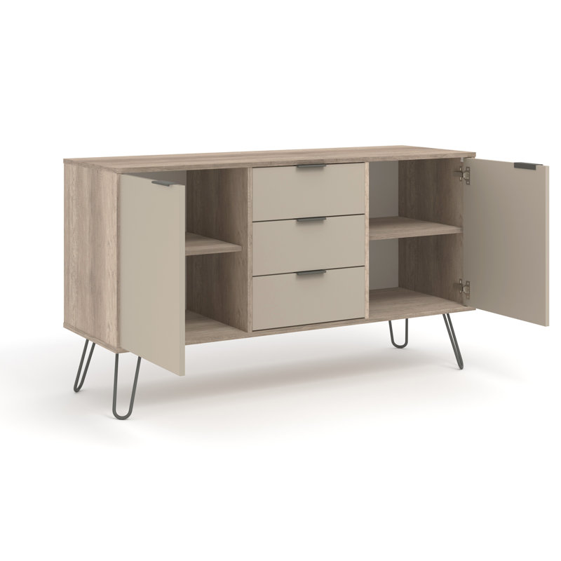 Mariel 2 Door,3 Drawer, Medium Sized Sideboard Industrial Design