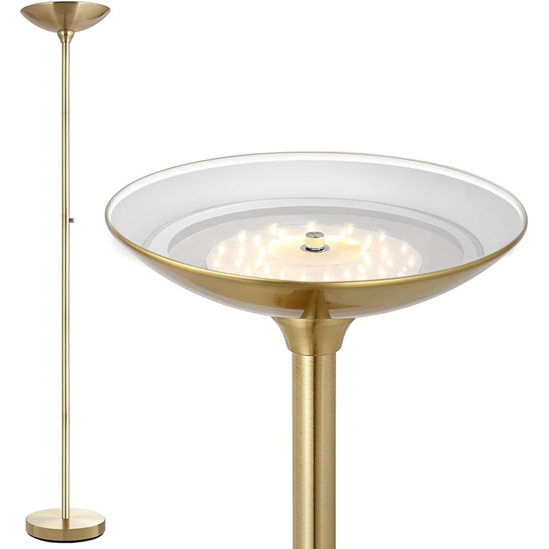 Uranio 70.5'' LED Torchiere Floor Lamp, Gold