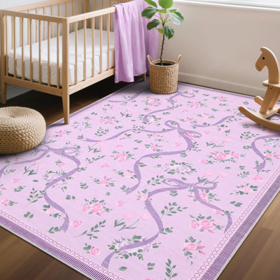 Tapis décoratif lavable