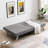 Grey Futon Couch Bed, Ergonomic With Wood Frame, Stainless Leg, 33.65In Wide Bed And Components, Multifunctional Application Instance, User-, Easy To Put Together, Stable & Dependable Design-143224439