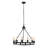 Gainell 12 - Light Dimmable Wagon Wheel Chandelier-602168211
