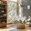 39.4X15.7 Inch Rainbow Window Privacy Film Stained Window Glass Decorative, 2 Pcs